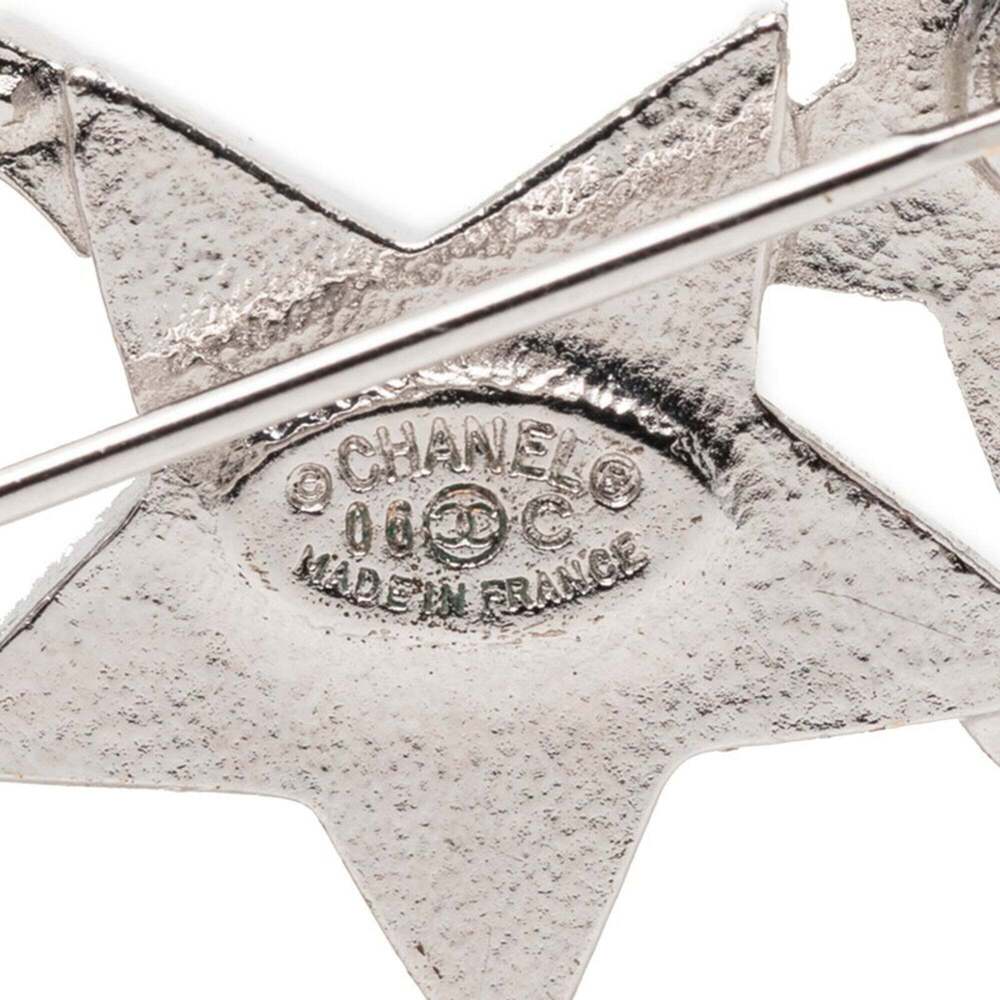 CHANEL Silver Logo Brooch - Picture 3 of 3